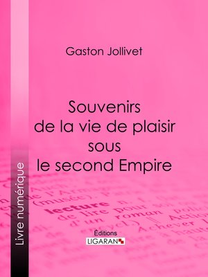 cover image of Souvenirs de la vie de plaisir sous le second Empire